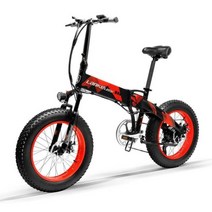 전기자전거 Lankeleisi X2000 Plus 48V 1000W 14.5AH LG, 협동사, 빨간색