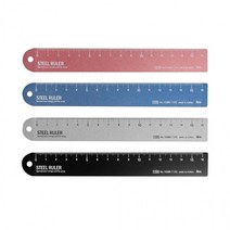 아이비스 1200 16cm스틸직자(SP) 측정자 방안자 눈금자, 핑크, 핑크