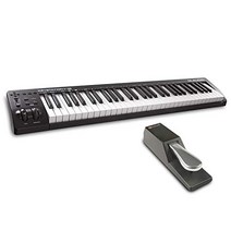 [세트 구입] M-Audio USB MIDI 키보드 61열쇠 피아노 음원 소프트 부속 Keystation61 III & 풋 페달 전자 피아노·키보드 대응 SP-2