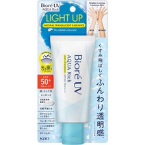 비오레 자외선 차단 UV 아쿠아 리치 라이트 업 에센스 70g (SPF 50+ PA++++), 단일ml