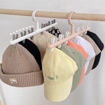 모자걸이 옷장 정리 모자 정리 거치대 집게 행거, 블랙 2p