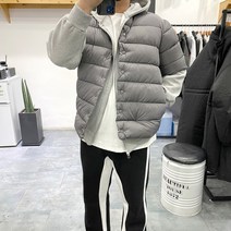 바로닐 무배 남녀공용 유니크 스트릿 볼솜 반팔 패딩 점퍼 3컬러 (M-L)