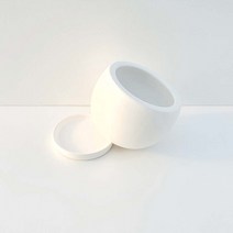 미니 하얀색 흰색 원형 10cm 사기 도자기 화분 매화 나무 분재 분갈이 용