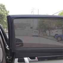 차박 차량 유리창 자석형 모기장 햇빛가리개 캠핑카, 1개, 뒷좌석 1P