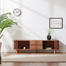 나무뜰 헤네시 1800 원목 거실장 MWF248, 내추럴월넛