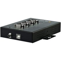 StarTech.com 8 포트 직렬 허브 USB to RS232/RS485/RS422 어댑터 - 산업용 USB 2.0 to DB9 직렬 컨버터 허브 - IP30 등급 - 딘 레일, 4 Port
