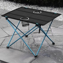 ₢sun/ ₡ 접히는테이블 캠핑롤테이블 폴딩테이블 캠핑식탁 캠핑탁자 접이테이블, ₣& 초경량 2구 컵홀더 캠핑테이블(블루) 캠핑테이블, ₢無