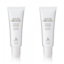 일본 Allna Organic Sunscreen 올나 오가닉 SPF50 선크림 50g 2개