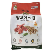 도그랑 어덜트 양고기와 쌀 훼미리 건식사료, 양고기, 2kg, 2개