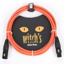 [프리버드] 위치스 Witchs 마이크케이블 Nine Lives, [03]Orange-5m