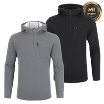 [정품인증] 243878 밀레 밀레 MXQFT001 남성 간절기 안시 후디드 티셔츠