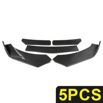 벤츠마크 범용 자동차 앞 분리기 립 바디 키트 덕 BMW 벤츠 폭스바겐 혼다 5 개, 04 5Pcs Carbon Fiber