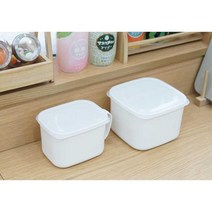 손잡이 사용편리 일본산 반찬통 밀폐용기 주방수납, 1개, 소