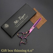 미용가위 커트 헤어컷 이발 헤어 미용 헤어샵 미용실 이발소 애견미용 바버샵 리젠트컷 세트 6.0 5.5 살롱 헤어 커팅 가위 미용 전문 헤어 가위 숱이 전단 이발사 가위 이발, 6thinningbox-FSDL