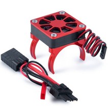 AXSPEED 1/10 스케일 V8 엔진 커버 모터 방열판 냉각 후드 팬 라디에이터 Traxxas TRX-4 TRX4 RC 자동차 부품, [01] Red
