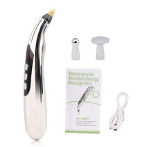 바디 셀룰라이트 마사지기 마사지 펜 얼굴 리프팅 Tens 3 5 헤드 USB 충전식 경락 레이저 펄스, 3head no Box