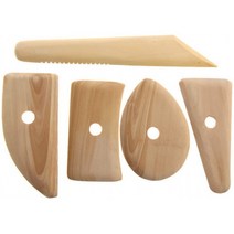 Kingsie도예용품흙손 5개 세트목고테 점토 헤라도예 점토 도구모델링 도구:홈&키친, 1, 단일옵션