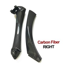 테두리장식 레이스 바느질 업그레이드 된 내부 도어 핸들 또는 커버 트림 교체 BMW 3 시리즈용 E90 2004-, 14 Carbonfiber Right