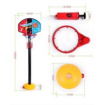 어린이농구대 미니농구대 어린이 농구 장난감 휴대용 스탠드 조절 높이 Backboard 후프 네트 세트 게임 풍선 바구니 랙 실내 스포츠, [01] 01