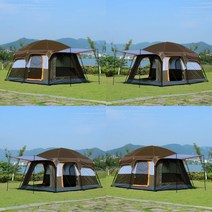 브라운 거실형 6인용텐트 5인용텐트 5인텐트 4-5인용텐트 투룸텐트