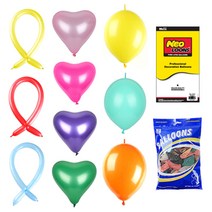 벌룬 하트 풍선 10+1 네오텍스 행사 운동회 이벤트 파티용품 생일 돌잔치 브라이더샤워 프로포즈 가게 오픈 축하 깜짝, 네오 5인치화이트