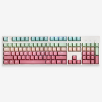 오로라 LED투과 키캡 PBT OEM 이중사출, 정각