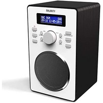 다수 Barton II 라디오 | FM & DAB/DAB+ | 스누즈 기능이 있는 이중 알람 | 20개의 프리셋 방송국-25794, 오크