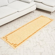 코매트 옐로우 기본 마작 쇼파방석 3단50X150cm