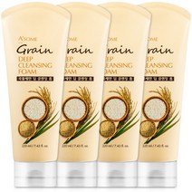 곡물세안 딥 보습 클렌징폼 폼클렌징 클렌저 대용량 500ml 2개, AA2 곡물세안 클렌징폼 4개