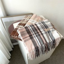 1+1 남여공용 커플 학생 체크 수술 롱 머플러 목도리 3컬러