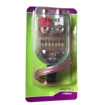 카오디오스피커 자동차스피커튜닝 오디오diy 박스 car speaker to rca level adapter high to low sockets auto line out 조절, 1개
