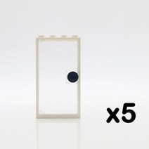 산업용 사다리 도시 친구 집 MOC 부품 울타리 계단 사다리 게이트 빌딩 블록 도어 창 인물 성 정원 벽돌 장, 09 5pcs white no.4