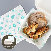 [소행섬] 펄프 도시락 전용 플라워 유산지 (민트), 2500ea