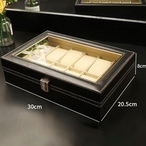 보석함 위한 감시 상자 저장 상자 상한 가정 간단한 선물 포장 전시 상자, 03.12자리 시계 상자