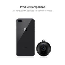 베이비모니터Escam V380 미니 와이파이 IP 카메라 HD 1080P 무선 실내 Nightvision 양방향 오디오 모션 감, 03 ADD 64G TF CARD_04 영국 플러그