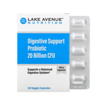레이크애비뉴뉴트리션 다이제스티브 서포트 Probiotic 프로바이오틱 20억 CFU 30 베지캡슐 Lactobacillus 락토바실러스 람노서스 GG LGG