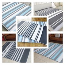 베딩코리아/3D메쉬/아이스쿨매트/돌쇼파/ 돌침대/통풍쿨매트/돌침대 업소용/요양원용, 불루모던 스트라이프_85x200