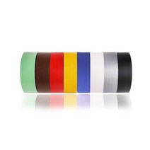 행사용품 컬러 무광 면테이프 50mm 1pcs 다용도 갑판, 적색