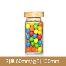 유리병 눌러서닫는나무콜크마개_사각허브대러그 58파이(A), 눌러서닫는나무콜크마개, 1개