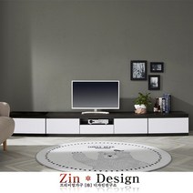 진디자인 티비다이 TV장식장 선반 거실장, 1500 비디형 웬지화이트