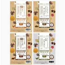 올인원 향신료 카레 4 종류 b 세트 · 진한 버터 치킨 카레 · 쇠고기 향신료 카레 · 일본식 치킨 카레 · 진저 포크 카레