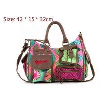 웨이스트백 허리쌕 가방 슬링백 크로스백 여성용 자수 프린트 핸드백 해외 무역 오리지널 싱글 D 시리즈 멀티 국가 바람 큰, 8