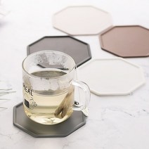 088 플라이토 실리콘 폴리곤 컵받침 11cm, 브릭레드 ( JSFLT806 )