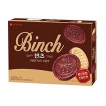 롯데 맛있는과자 개별포장쿠키 [초코]반반 빈츠 204g 홈파티 탕비실, 1개
