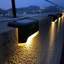 큐빅데크 지오라이팅 열주등 가로등 설치 141020pcs led 태양 계단 빛 방수 빛, 검은 껍질 따뜻한, 20개