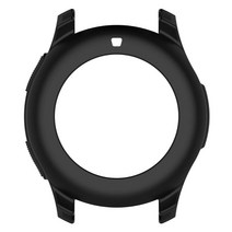 Silicone Soft Shell 보호 프레임 케이스 덮개 덮개 Samsung Galaxy 시계 46mm 기어 S3 프론티어, 검은 색