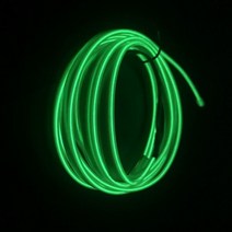 코더스엠비언트 쏘렌토 아크릴 자동차 1M 2M 3M 5M 앰비언트 라이트 EL 와이어 네온 인테리어 LED 스트립 튜브 로프 조명 장식 DIY 램프 액세서리, Green_5 Meter | 12V Cigarette