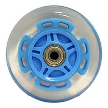 Kick Push 레이저 스쿠터용 Abec9 베어링이 있는 LED 스쿠터 휠 라이트 업 (2팩) 블루 100mm, Blue