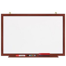 영남칠판 일반 화이트보드 240x120cm, 체리투톤