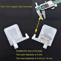 트렁크쇼바 테일게이트 리프터 10pcs 4*3mm 3*2mm 큰 댐퍼 커넥터 더블 메쉬 DX4 DX5 엡 손 Roland h VJ1604 VJ250 프린터 608EA 7 호환, 01 A